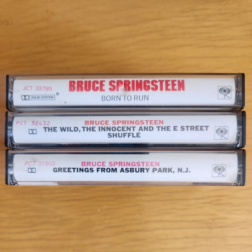 Bruce Springsteen "Greetings", "The Wild", "Born To Run" - 70s Tapes (Lot of 3) 